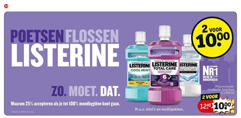 listerine aanbieding kruidvat|Listerine Total Care Aanbieding bij Kruidvat .